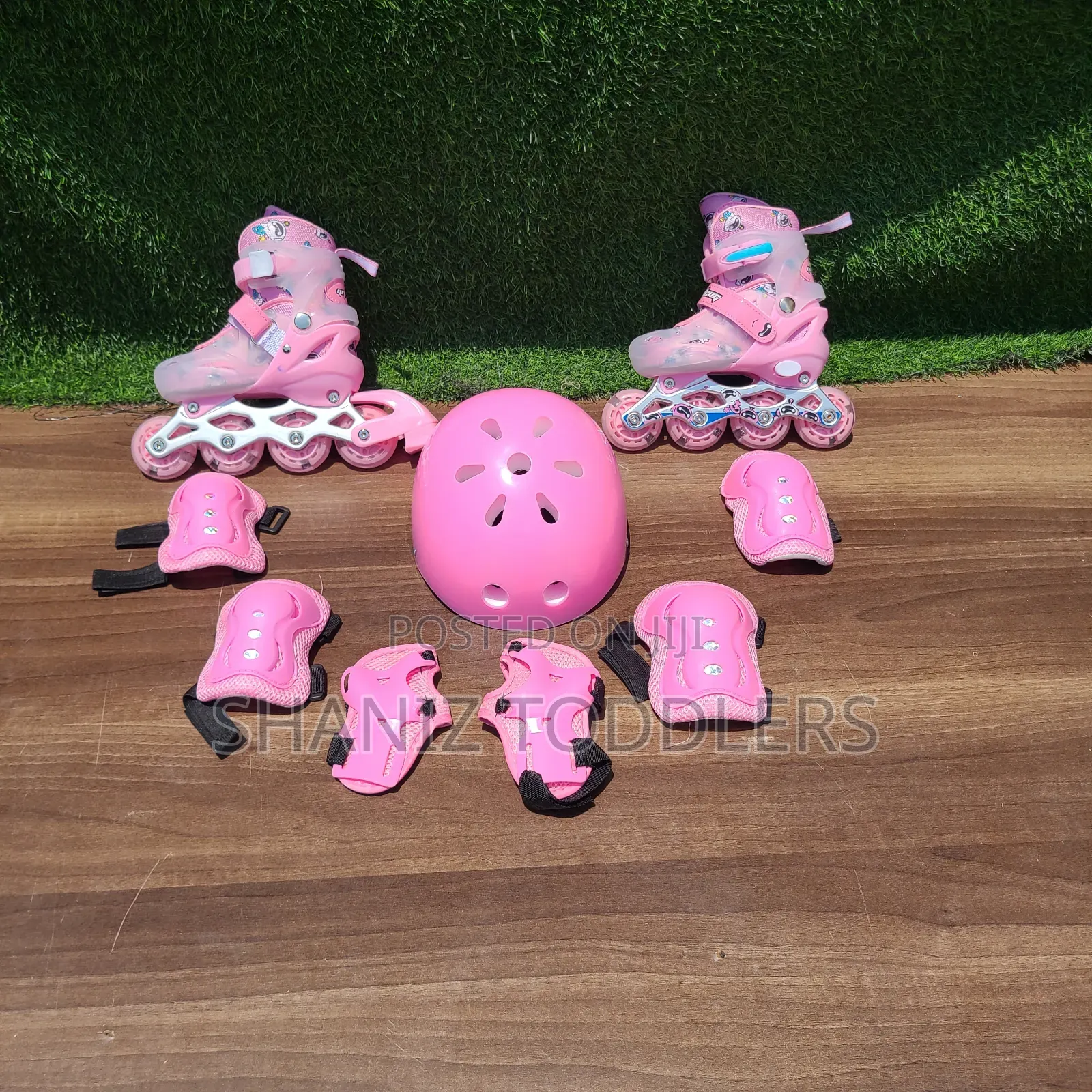 Blue / Pink Roller Boot Skates
