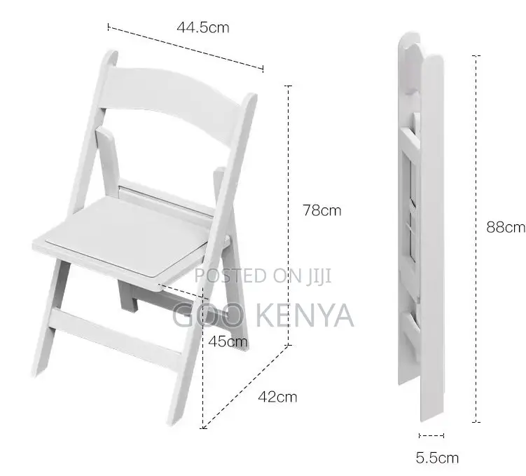 Home Chair; Lightweight Plastic Stackable Outdoor Folding Garden Chair
