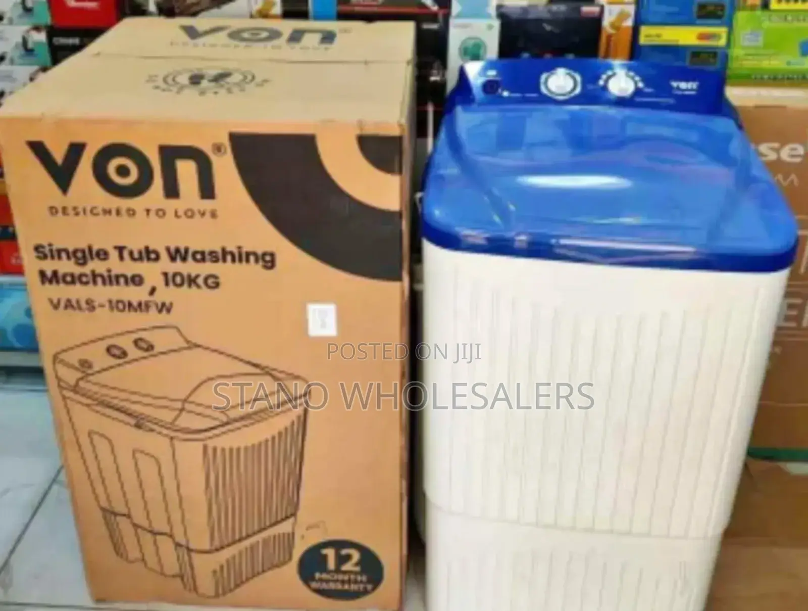 Von 10kg Single Tub Washing Machine