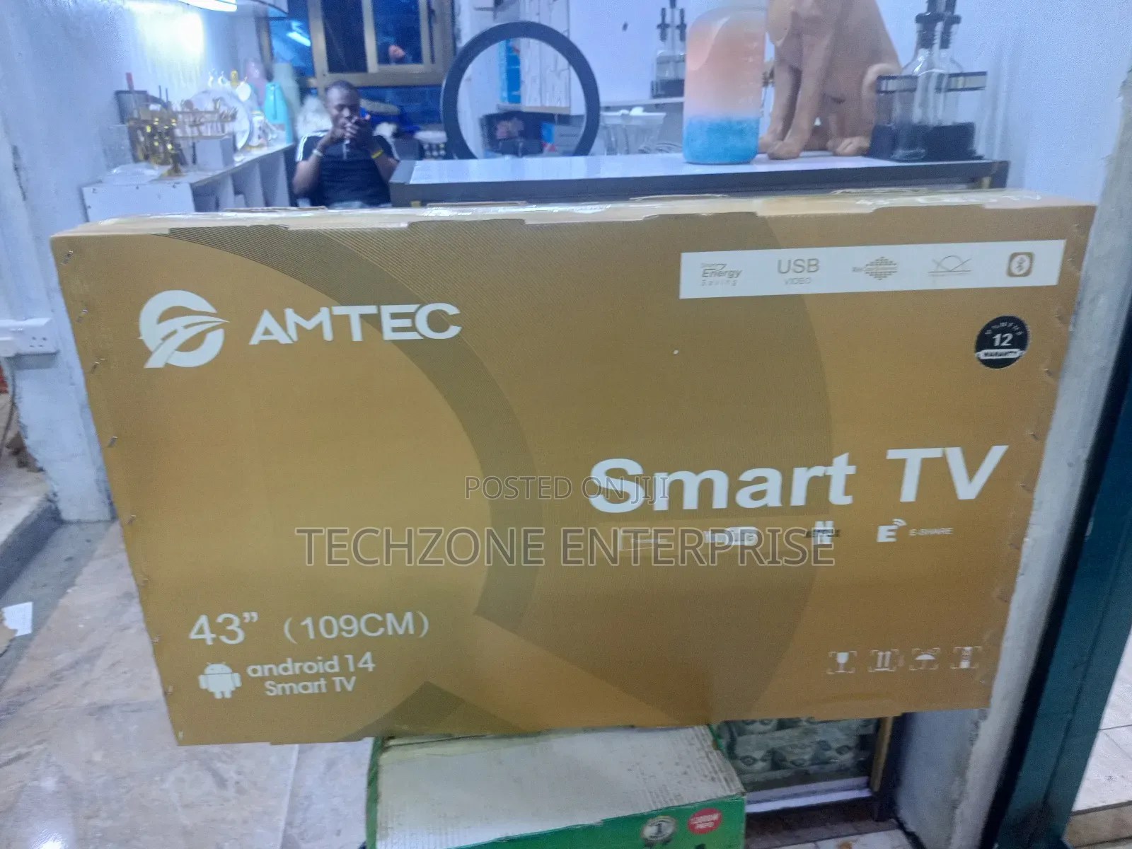 Amtec 43 Inches Smart Tv With Inbuilt Wi-Fi 