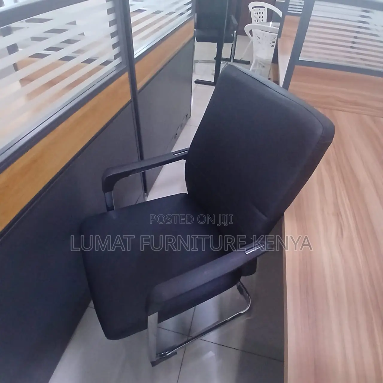 Leather Office Visitor Chair,