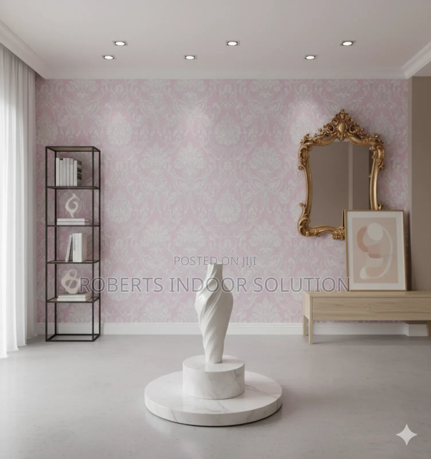 Pink Harmony Floral Wallpaper 0.53x10 Meters Uses Glue