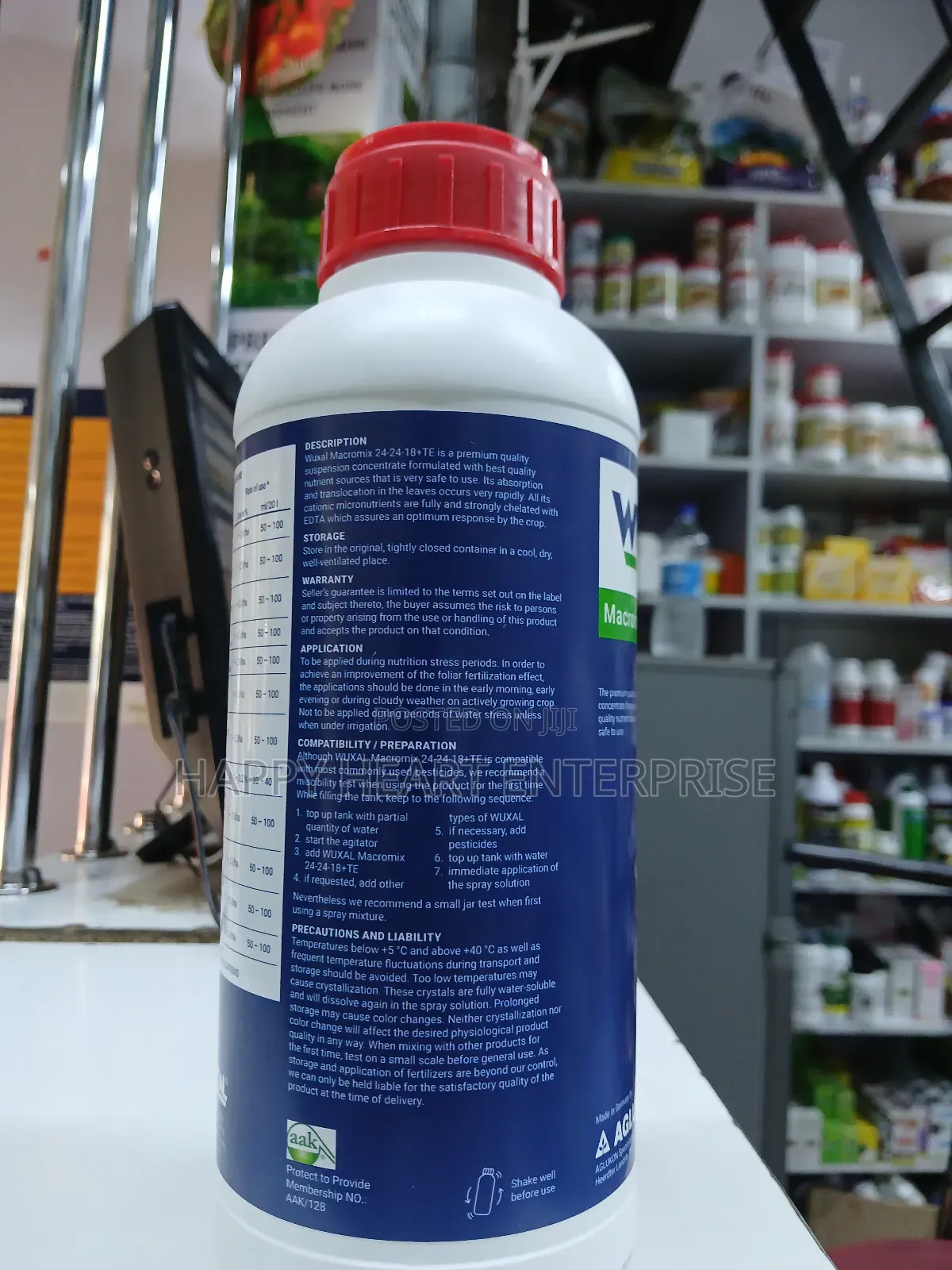 Wuxal Macromix Foliar Fertilizer 24:24:18 +Te 1litre