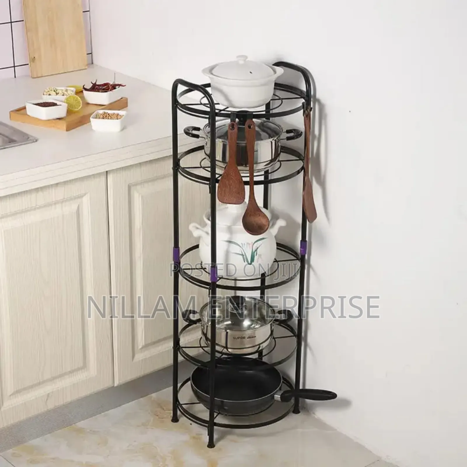 Premium Quality 5 Tier Pot Rack Holder