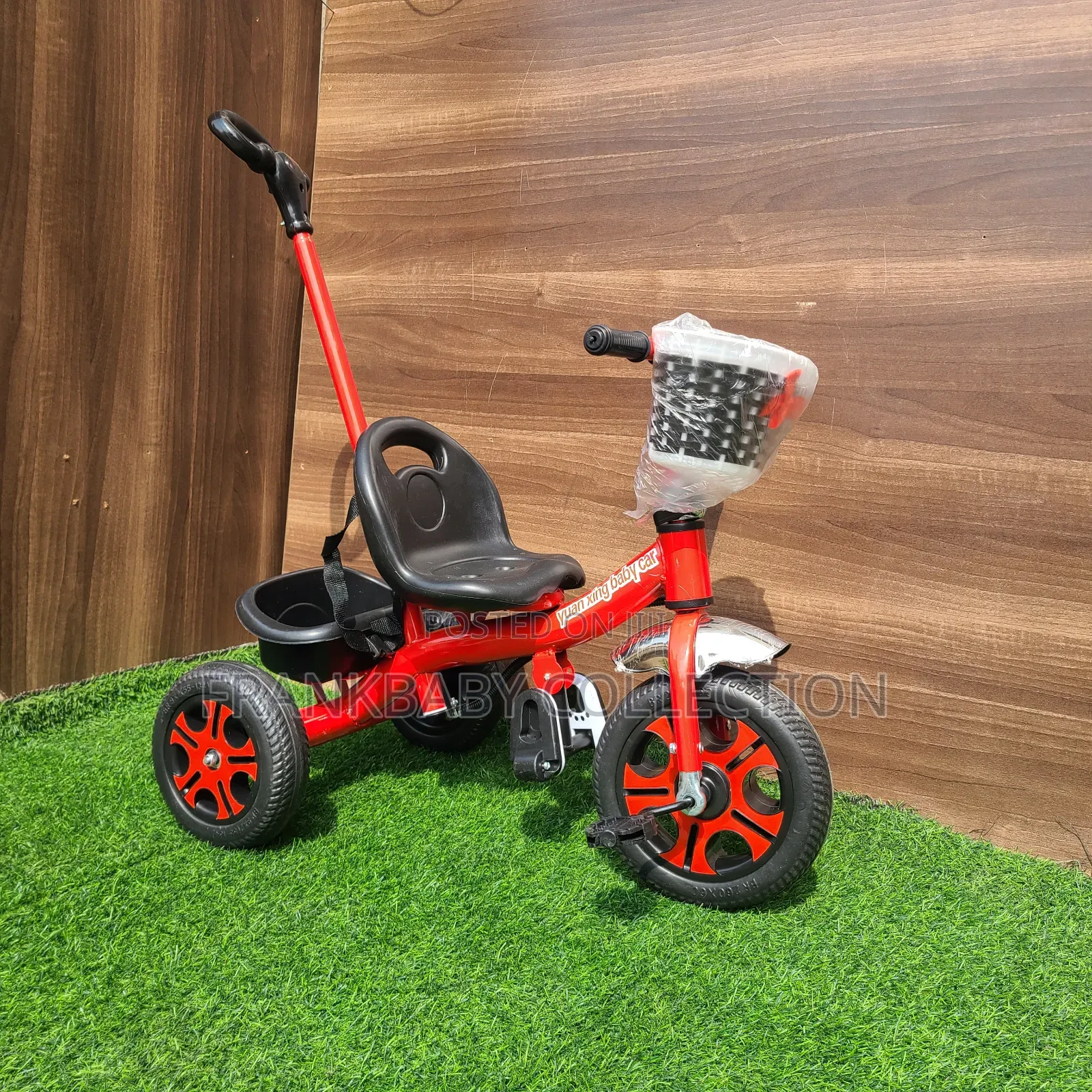 Fun Joy Kids Push. Tricycle With Safety Belt.