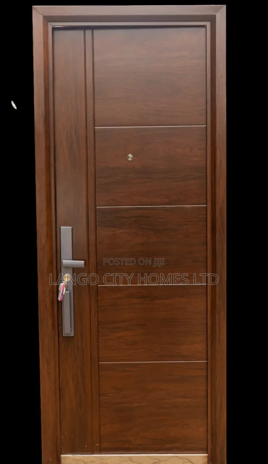Single Steel Door Brown Woodlook