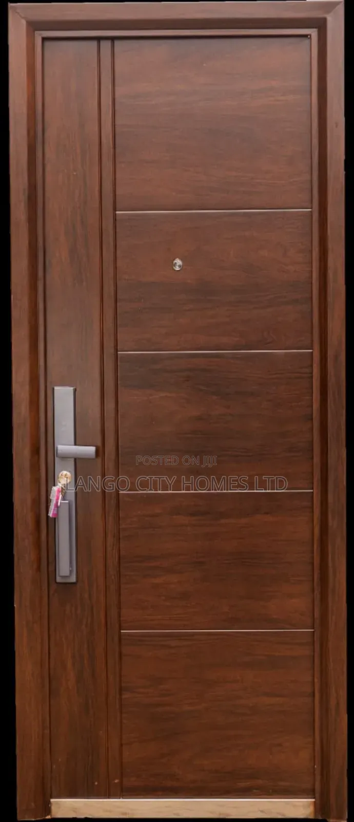 Single Steel Door Brown Woodlook