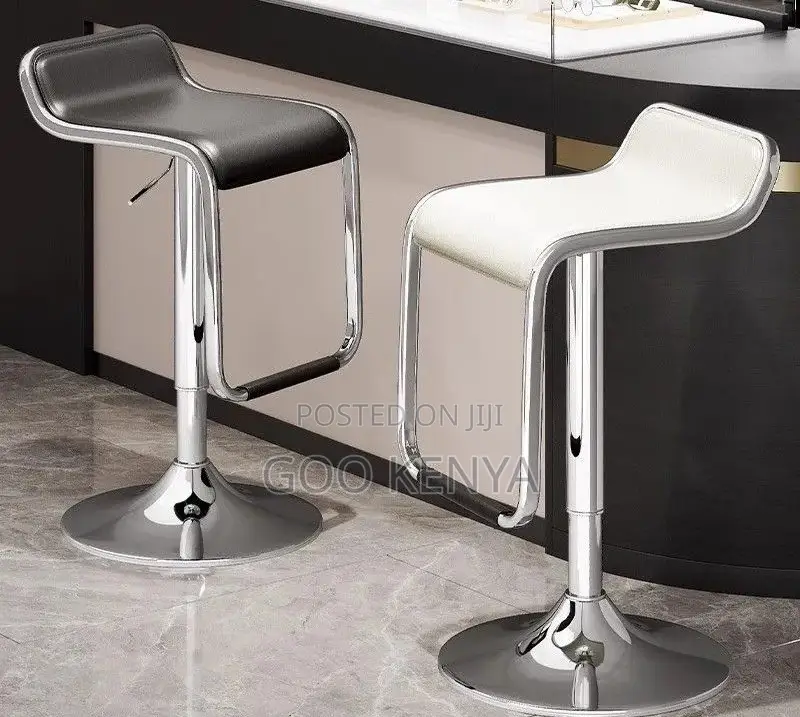 Home Counter Stool; Modern Kitchen Leather Swivel Counter Stool