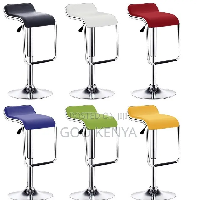 Home Counter Stool; Modern Kitchen Leather Swivel Counter Stool