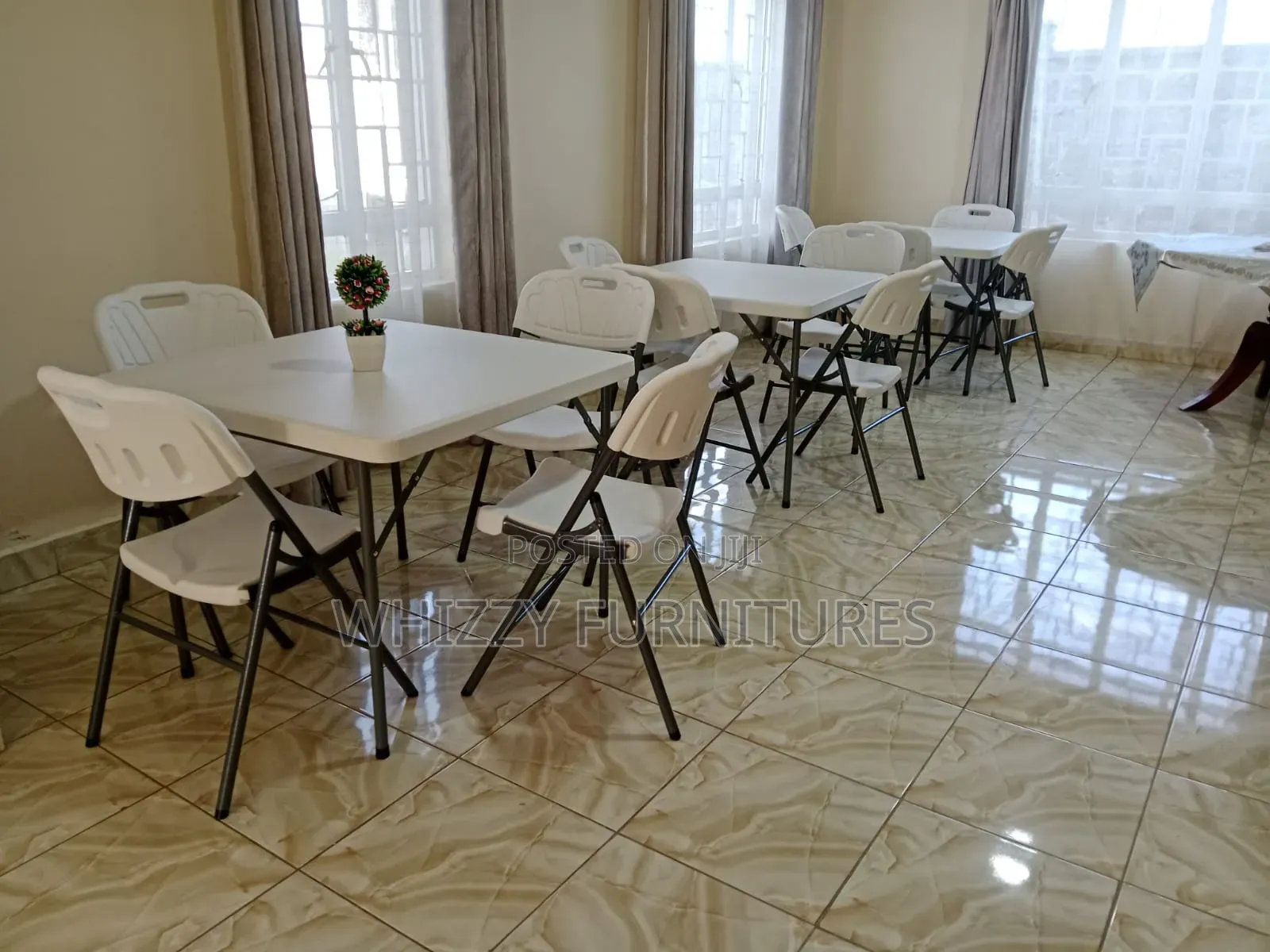 Square Foldable Dining Set