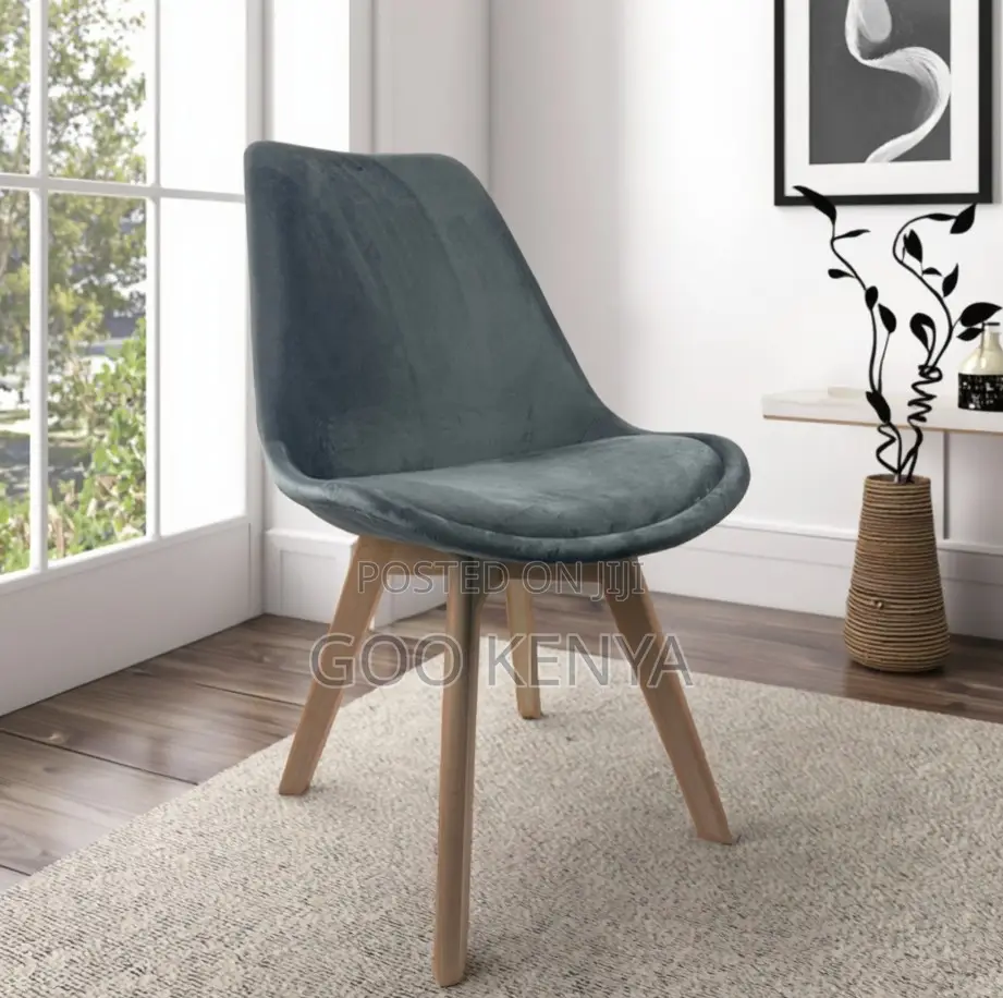 Home Chair; Comfortable High-Back Velvet Dining Chair for Kitchen
