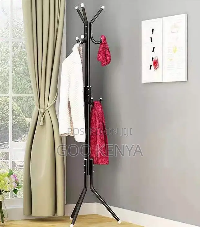 Home Hanger; 12-Hook Metal Tree Coat Rack Stand for Home and Office