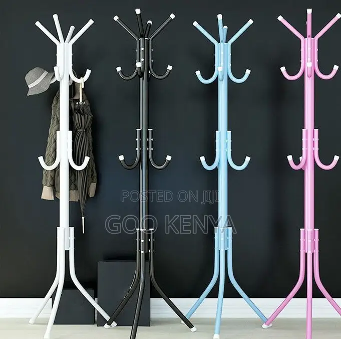 Home Hanger; 12-Hook Metal Tree Coat Rack Stand for Home and Office