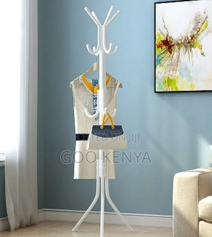 Home Hanger; 12-Hook Metal Tree Coat Rack Stand for Home and Office