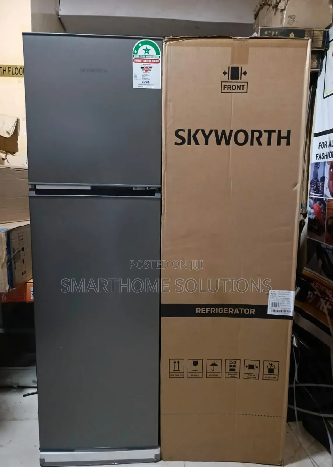 158ltrs Skyworth Double Door Fridge