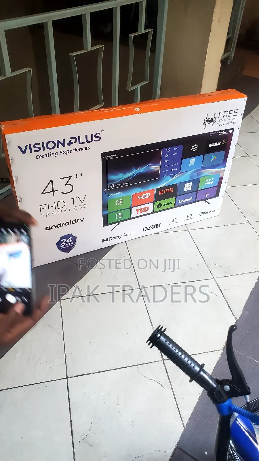 Vision Plus Vp8843sf - 43" FHD Android Tv + Free Wall Mount (2yrs Wrty