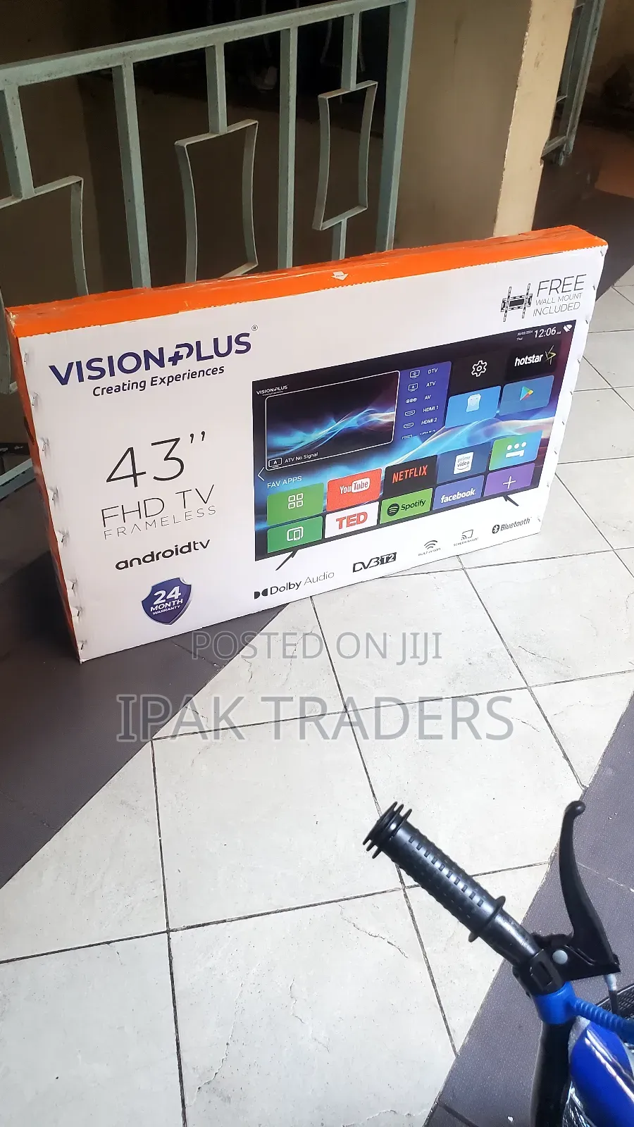 Vision Plus Vp8843sf - 43" FHD Android Tv + Free Wall Mount (2yrs Wrty