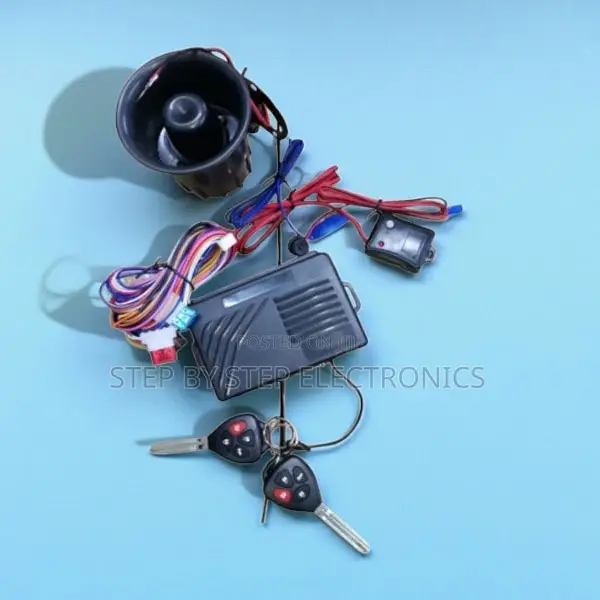 Universal Vehicle Security Alarm Kit With Flip Keys and Siren