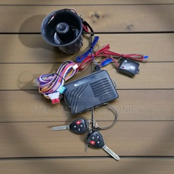 High-Tech Car Alarm Security System Kit With Dual Flip Keys and Alarm
