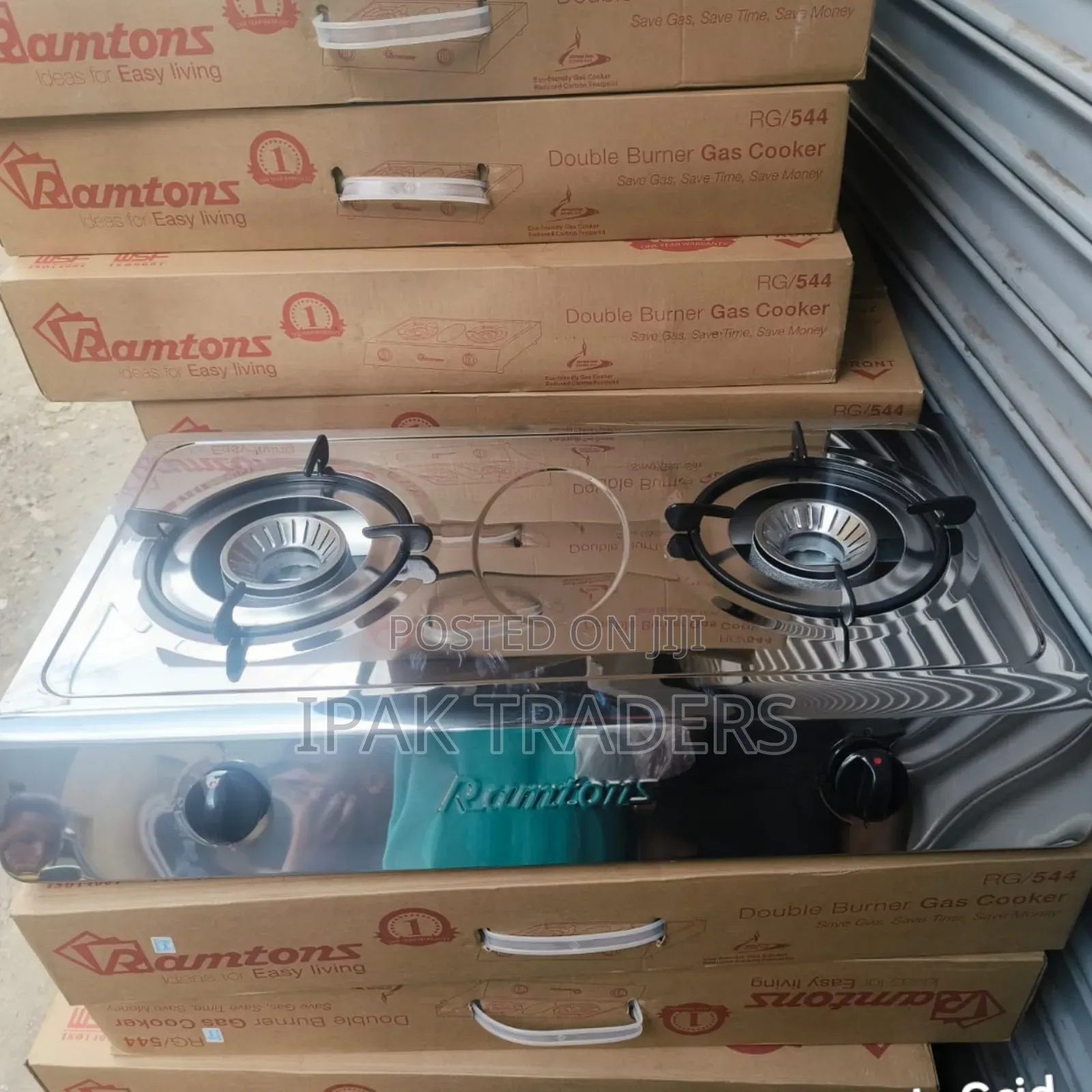 Ramtons Rg/544 Double Burner Gas Cooker