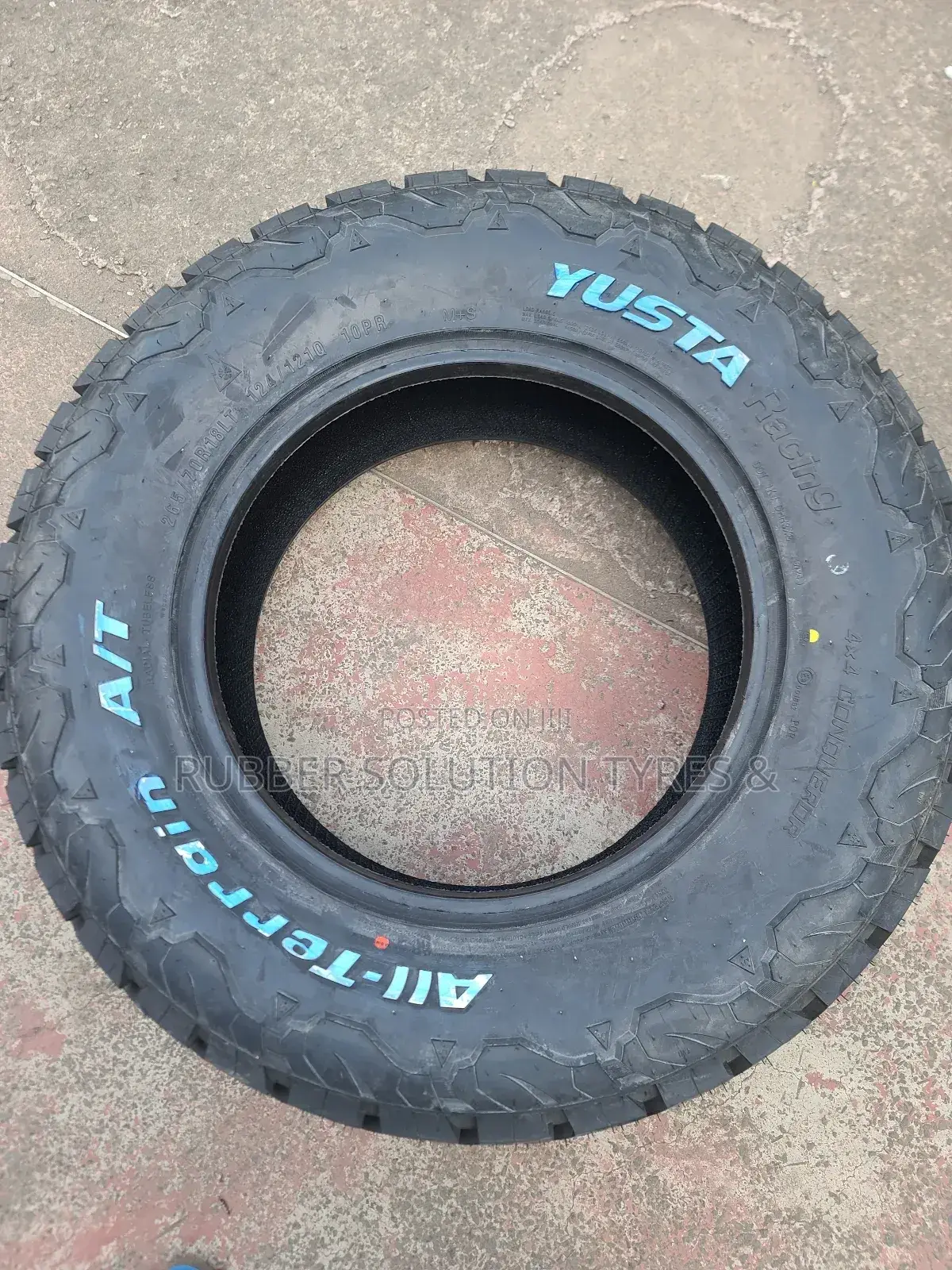 265/70r18  Yusta Tires L/T 10pr