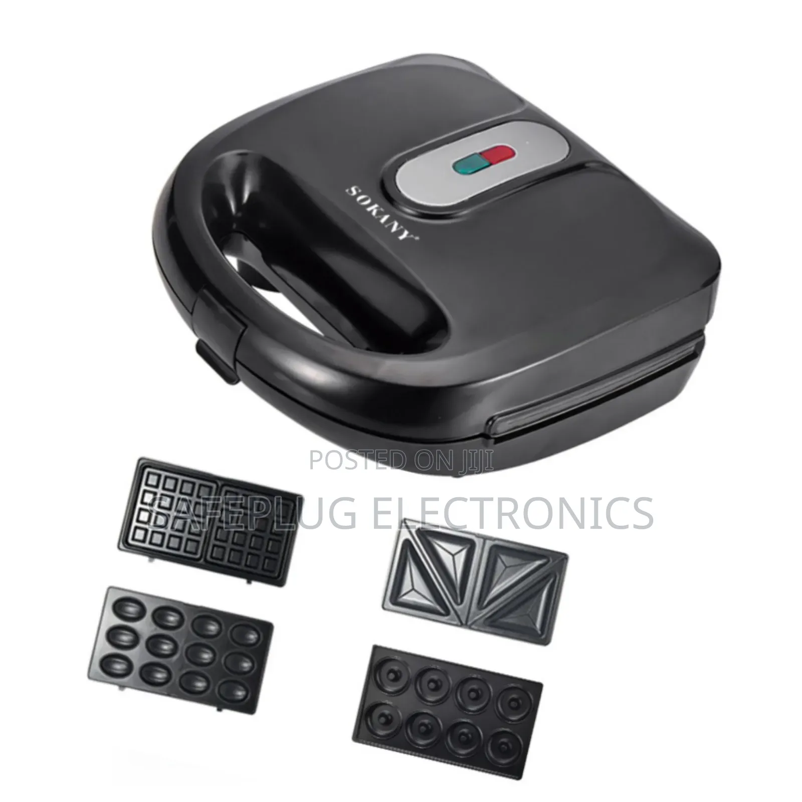 Sandwich Maker-Sokany 4-in-1 - Grill, Toast, Panini Waffle