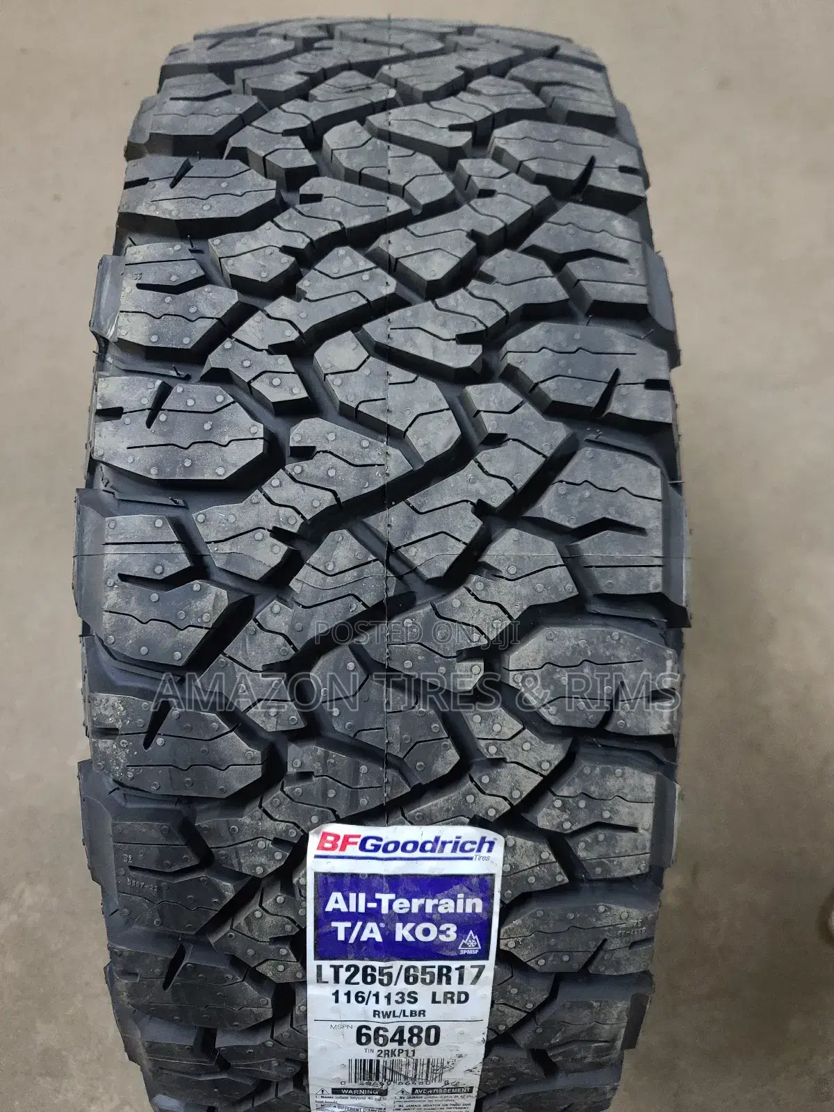 265/65r17 Bf Goodrich Tyres a/Tk03 All-Terrain