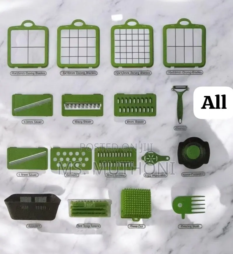 22 in 1 Multifunctional Onion Vegetable Mandolin Slicer With Colander