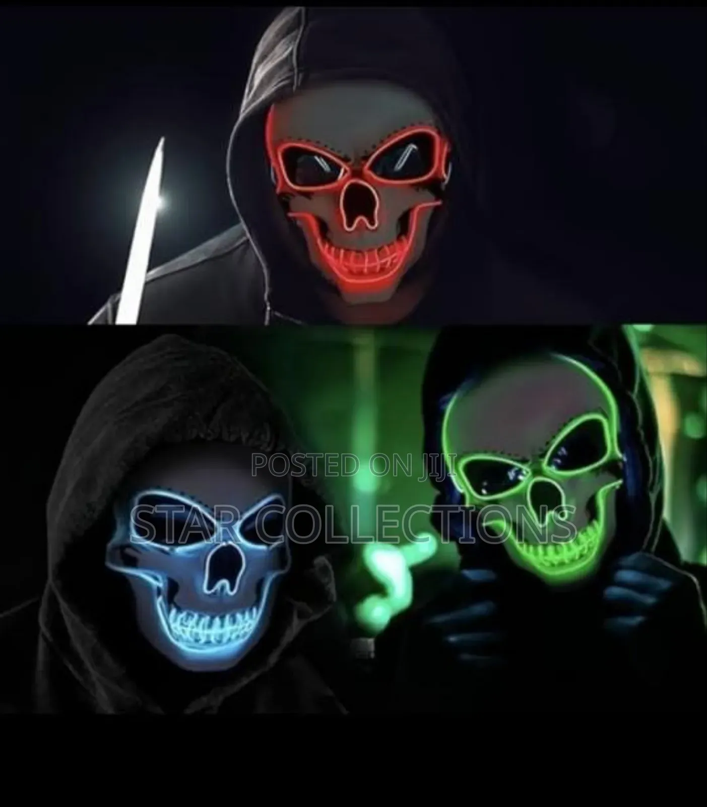 Led Light Up Skull Masks