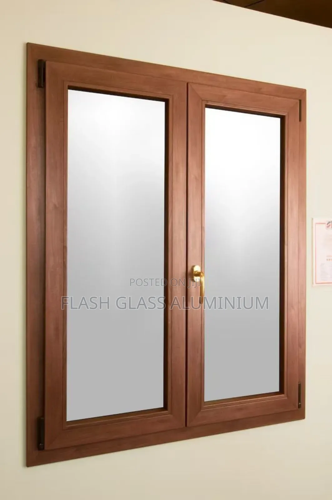 Aluminum Wood Finish Windows