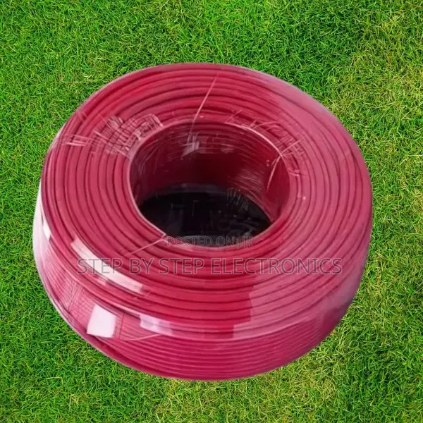 Strong 1.5mm Single Core Electrical Cable for Indoor Use-Red