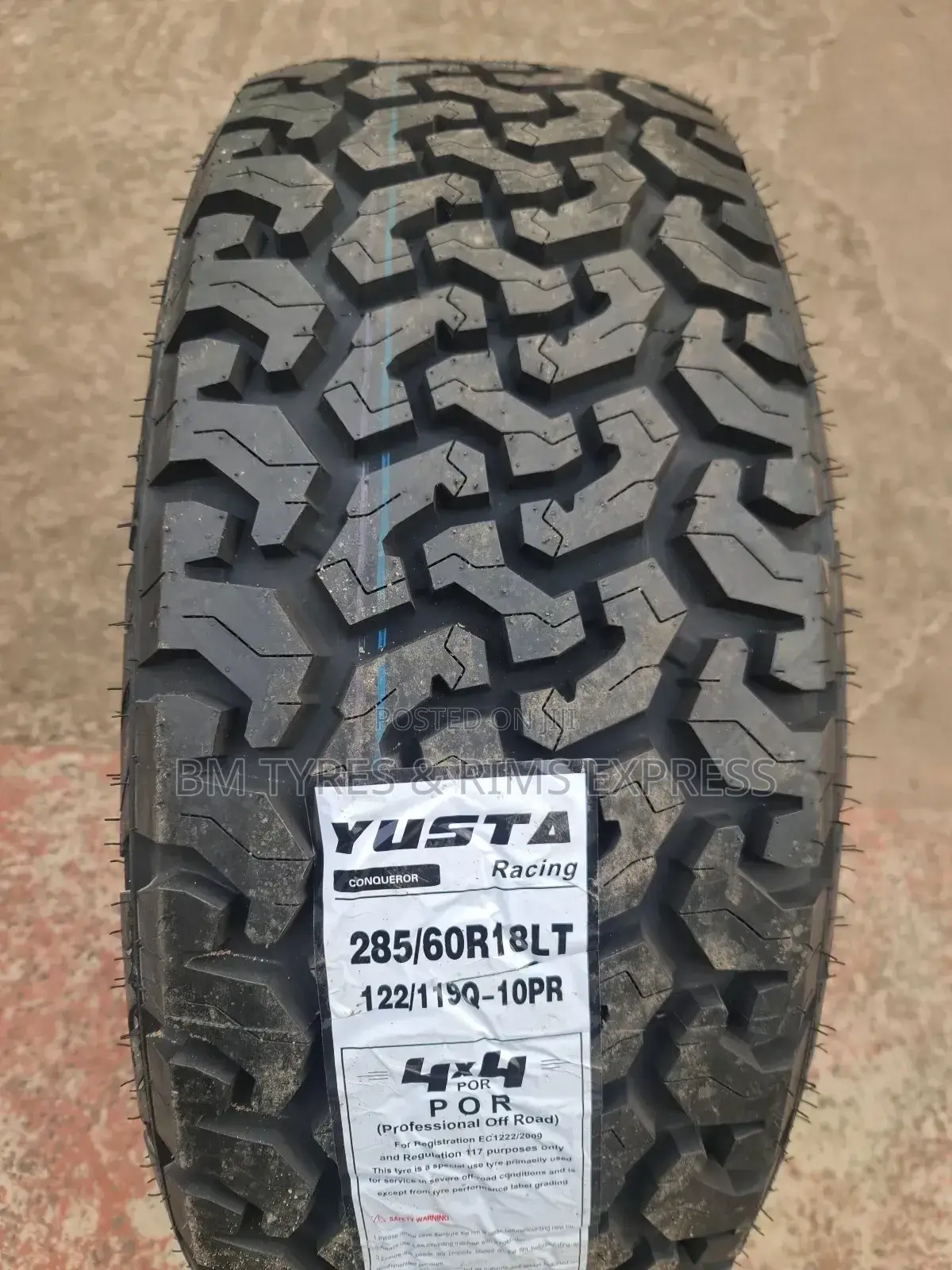 285 /60 R18 Yusta Tyres (New Technology)