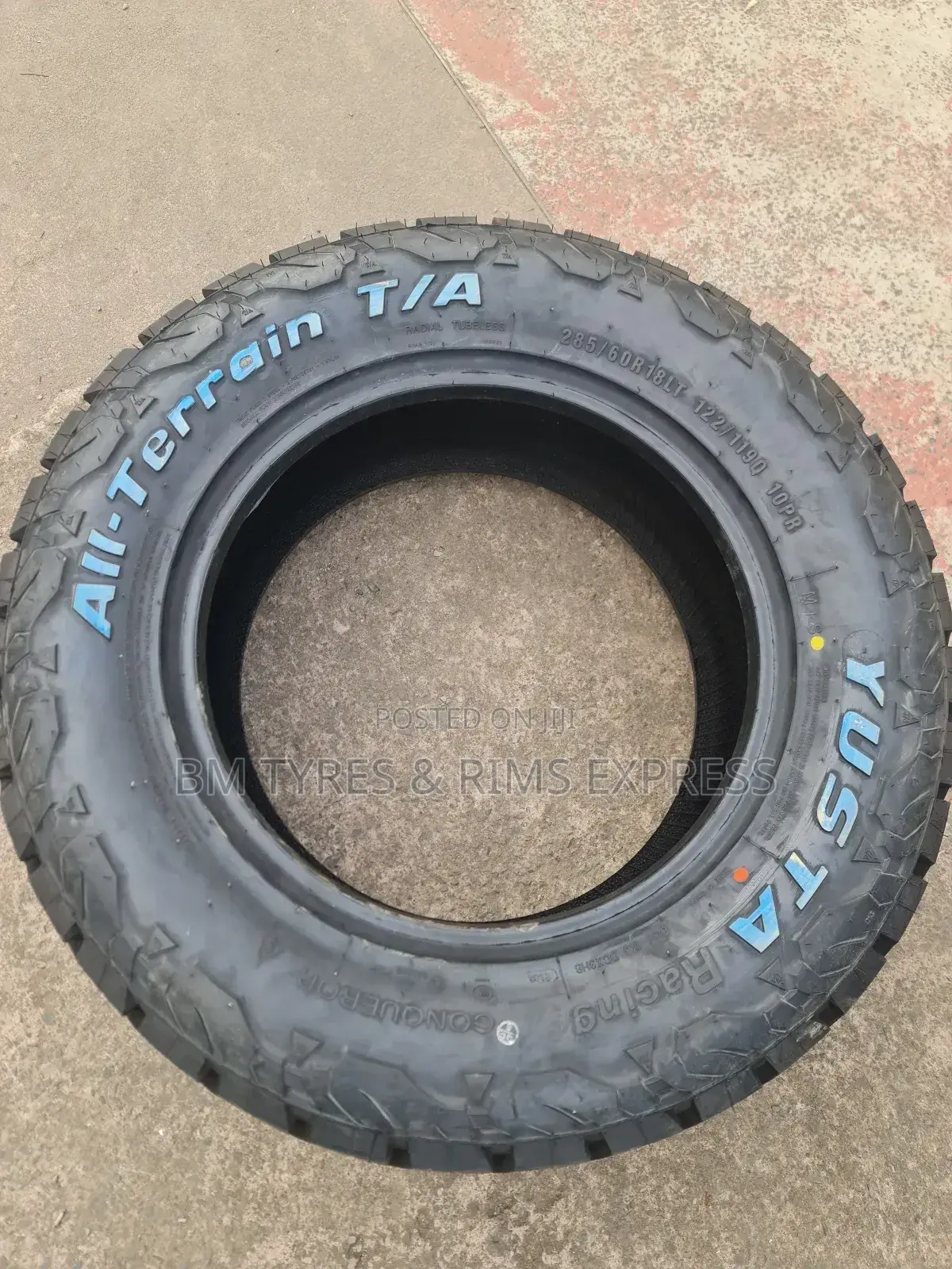 285 /60 R18 Yusta Tyres (New Technology)