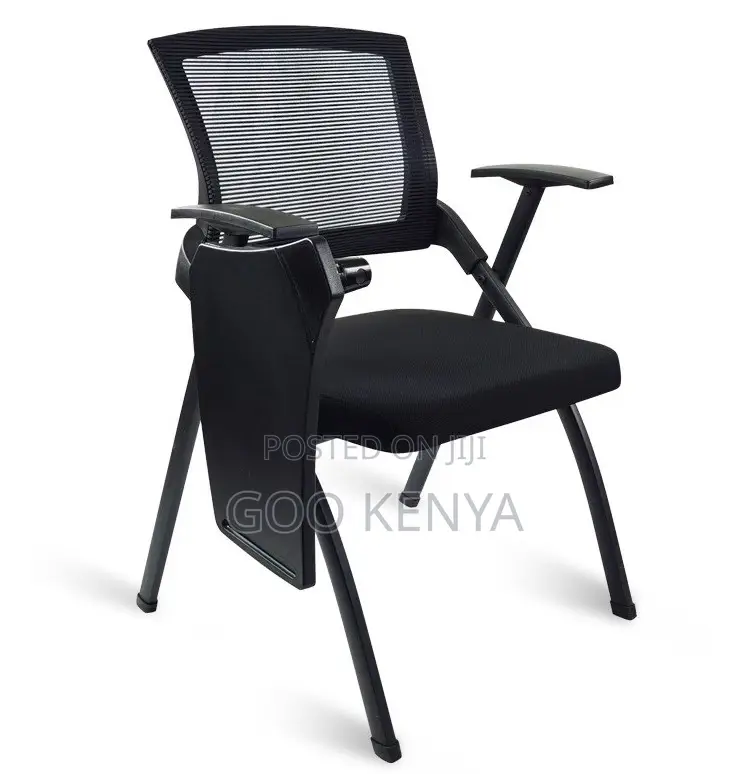 Office Chair; Stackable Chair With Flip Writing Desk for Meeting Rooms