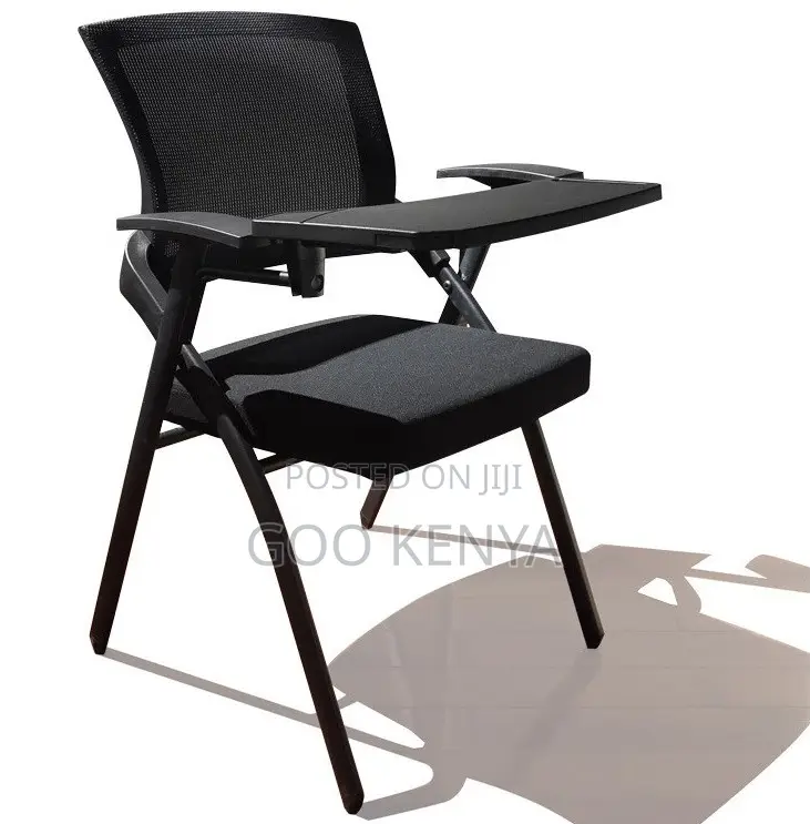 Office Chair; Stackable Chair With Flip Writing Desk for Meeting Rooms