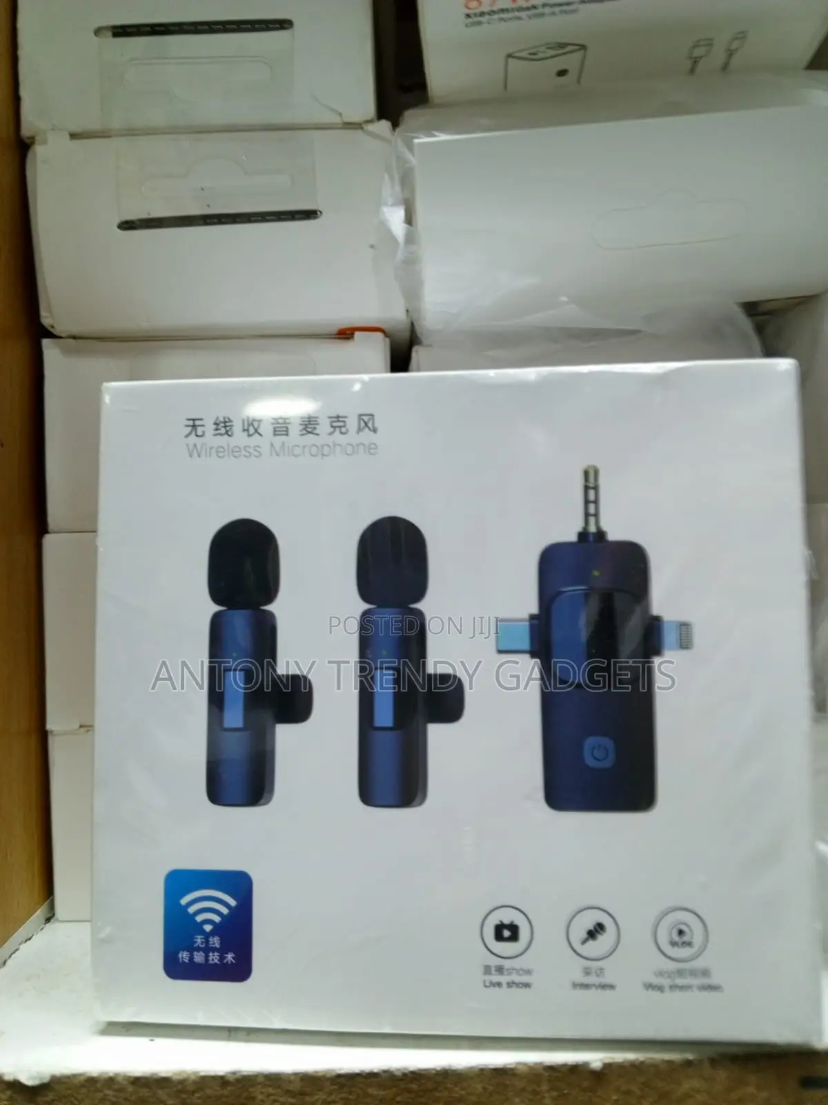 Wireless Lapel Mic With Noise Cancellation For Vlogging