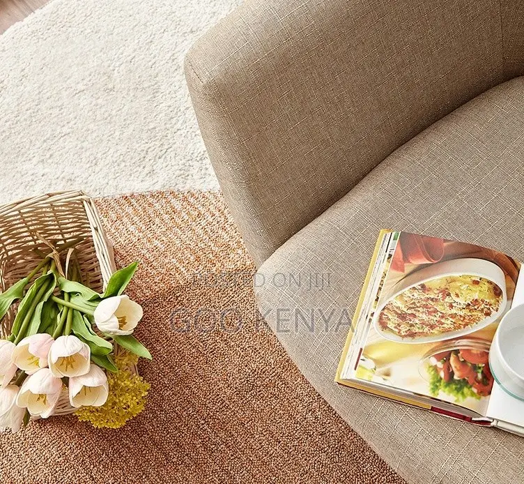 Home Chair; Stylish Cotton Fabric Accent Sofa With Durable Wooden Legs