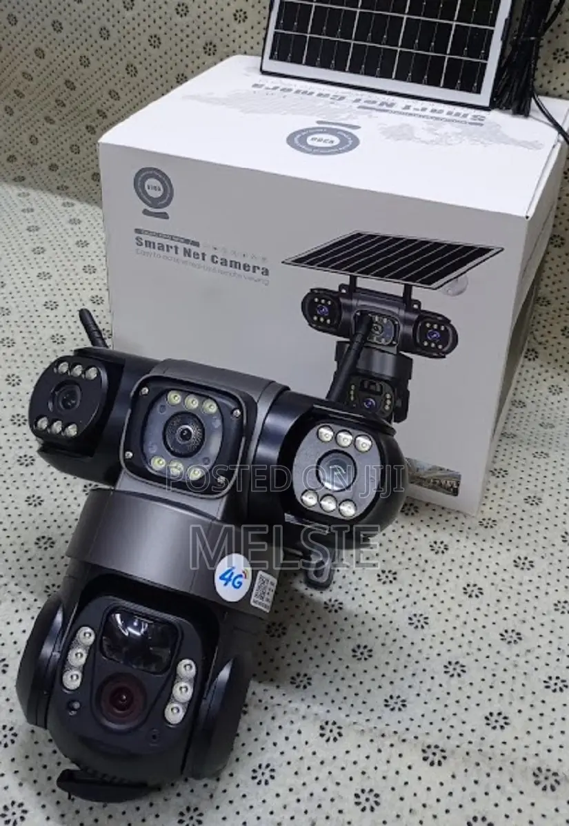Weatherproof Durable Designed 4g Triple Lens Dual Lens Solar Camera