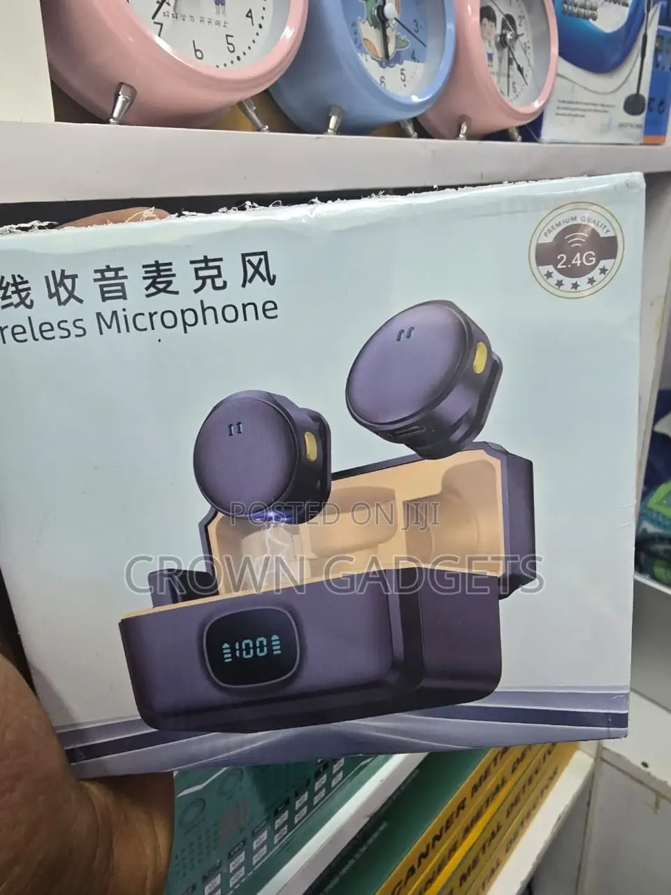 Wireless Lavalier Mic 2.4ghz Noise Cancelling With Case
