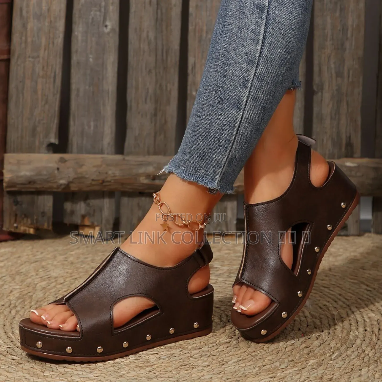 *Cut Out Wedge Sandals*
