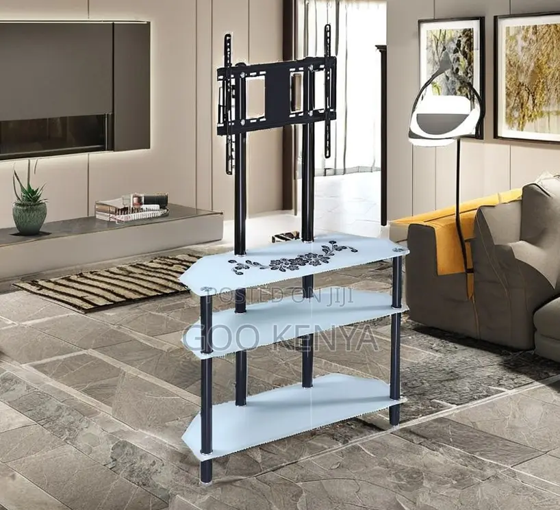 Home Tv Stand; Modern Floor Stand Tv Cabinet With Mounting Bracket