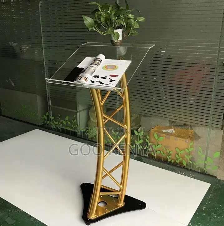 Outdoor Conference Stands; Clear Acrylic Podium Stand for Halls