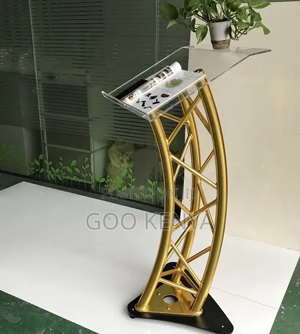 Outdoor Conference Stands; Clear Acrylic Podium Stand for Halls