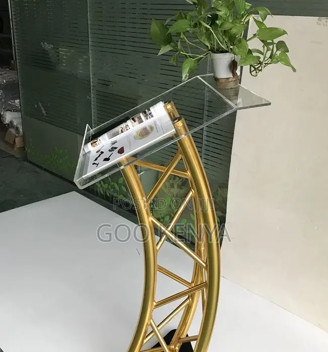 Outdoor Conference Stands; Clear Acrylic Podium Stand for Halls