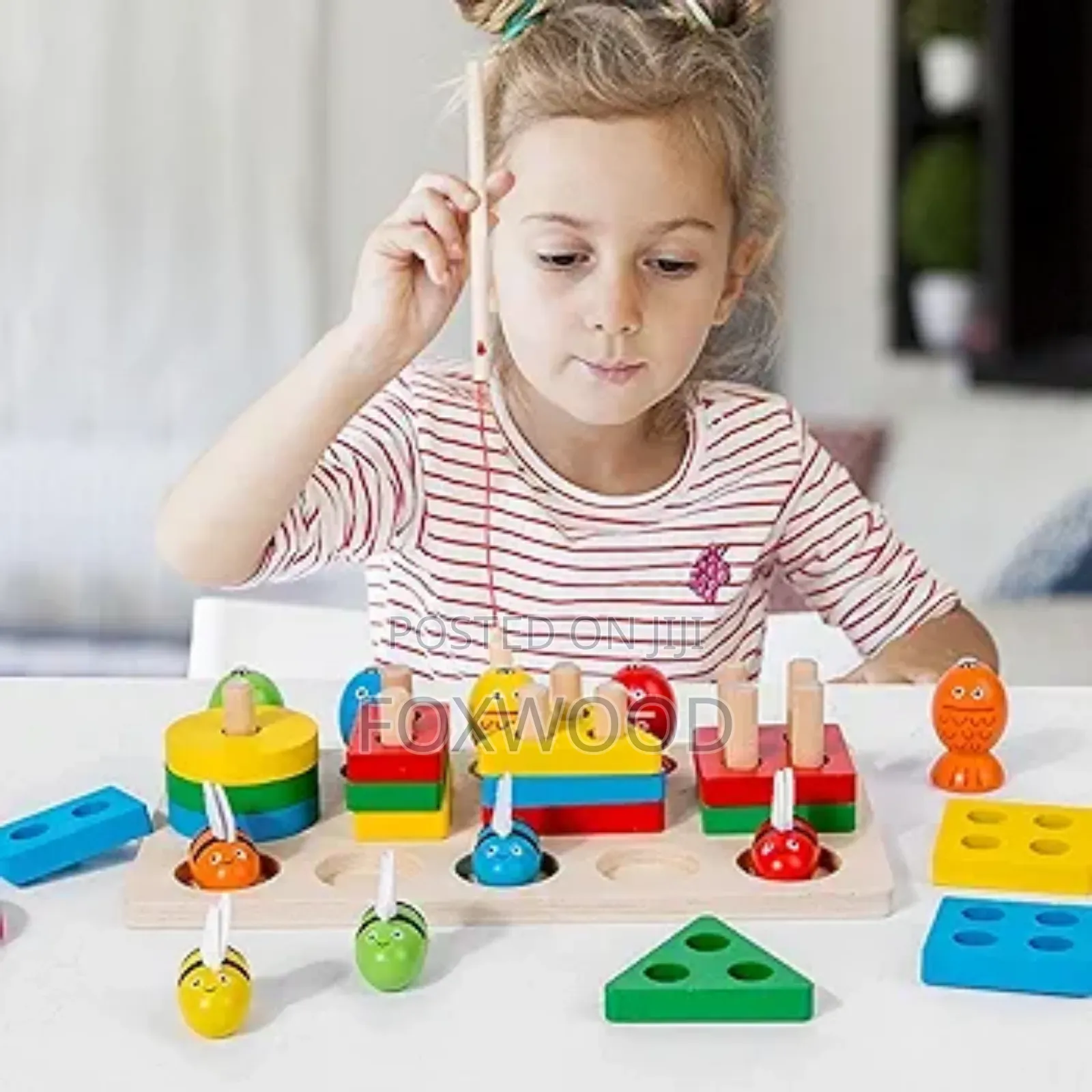 Bee Clipping Game" or Montessori" Style Wooden