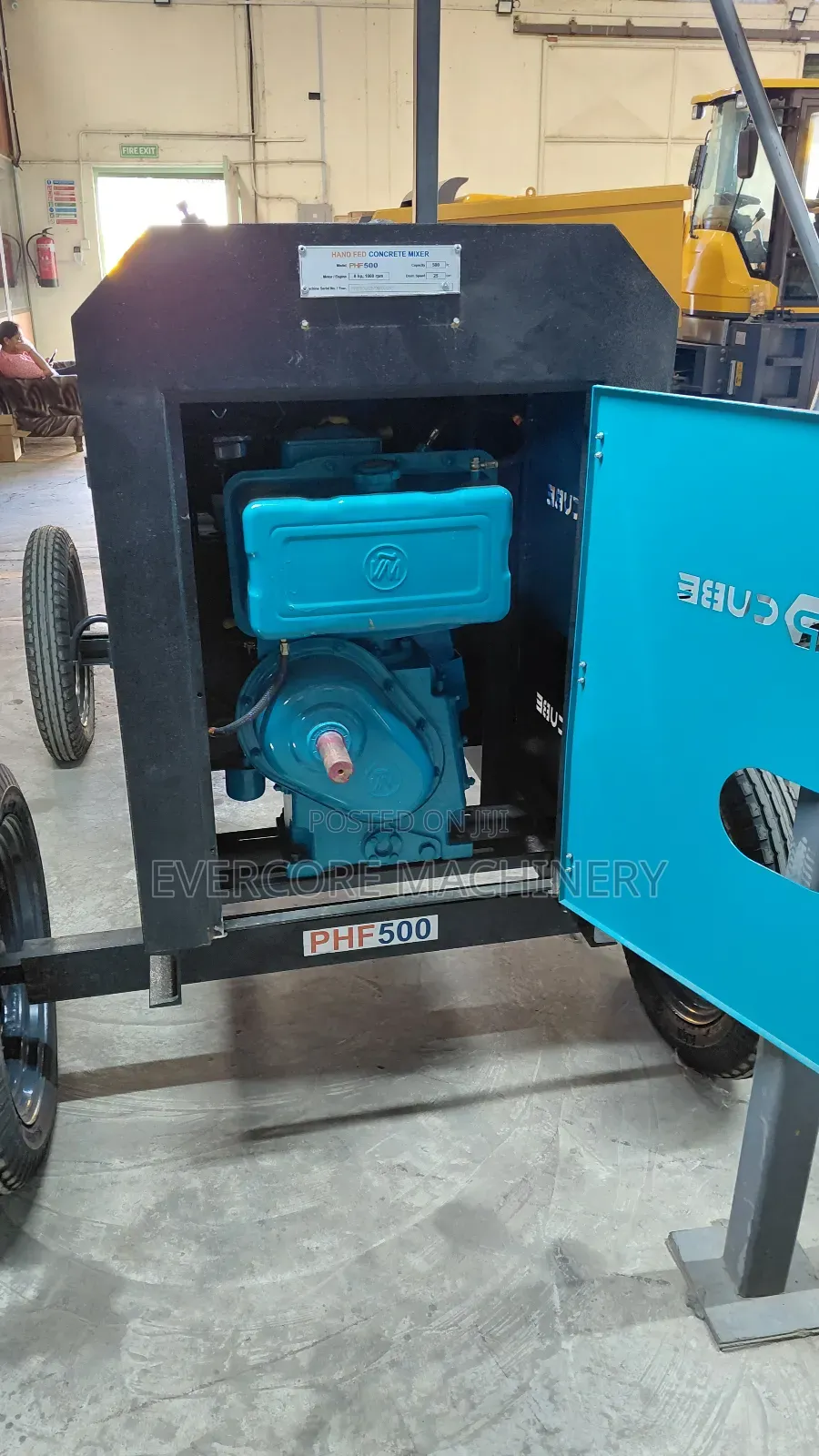 Diesel Concrete Mixer 500l Capacity 8hp Commercial