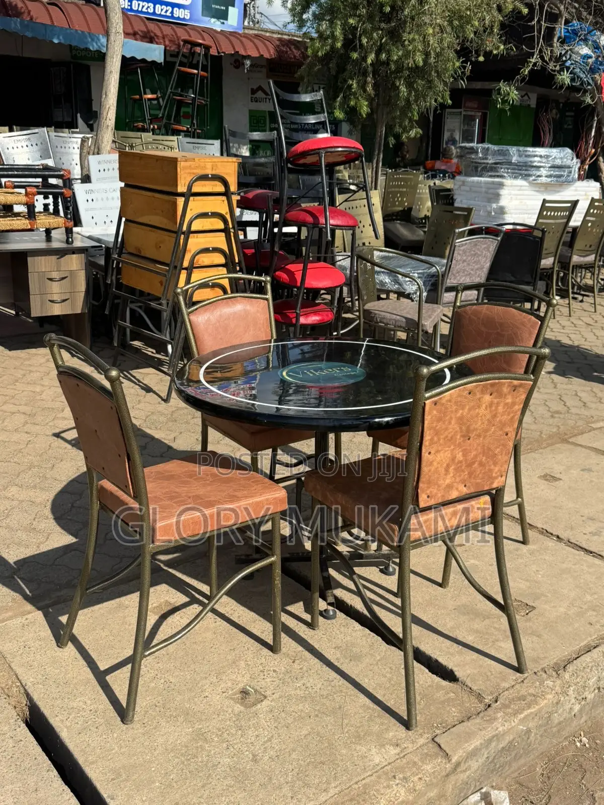 Restaurant And Bar Brown Chairs