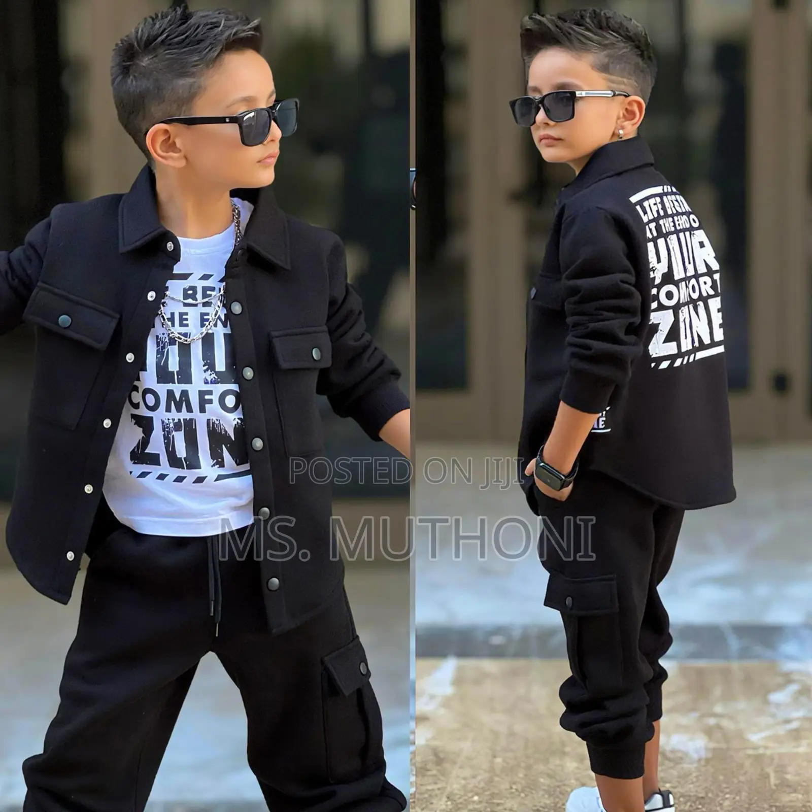 Boys 3 Piece Set in 3 Colors 4-12yrs