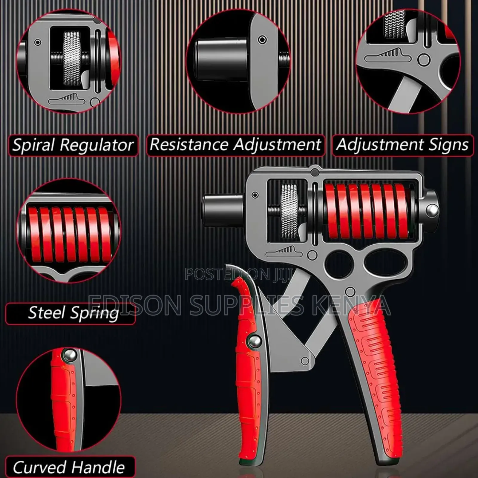 Hand Grip Strengthener 165kgs Adjustable Hand Gripper 5 To 165kg