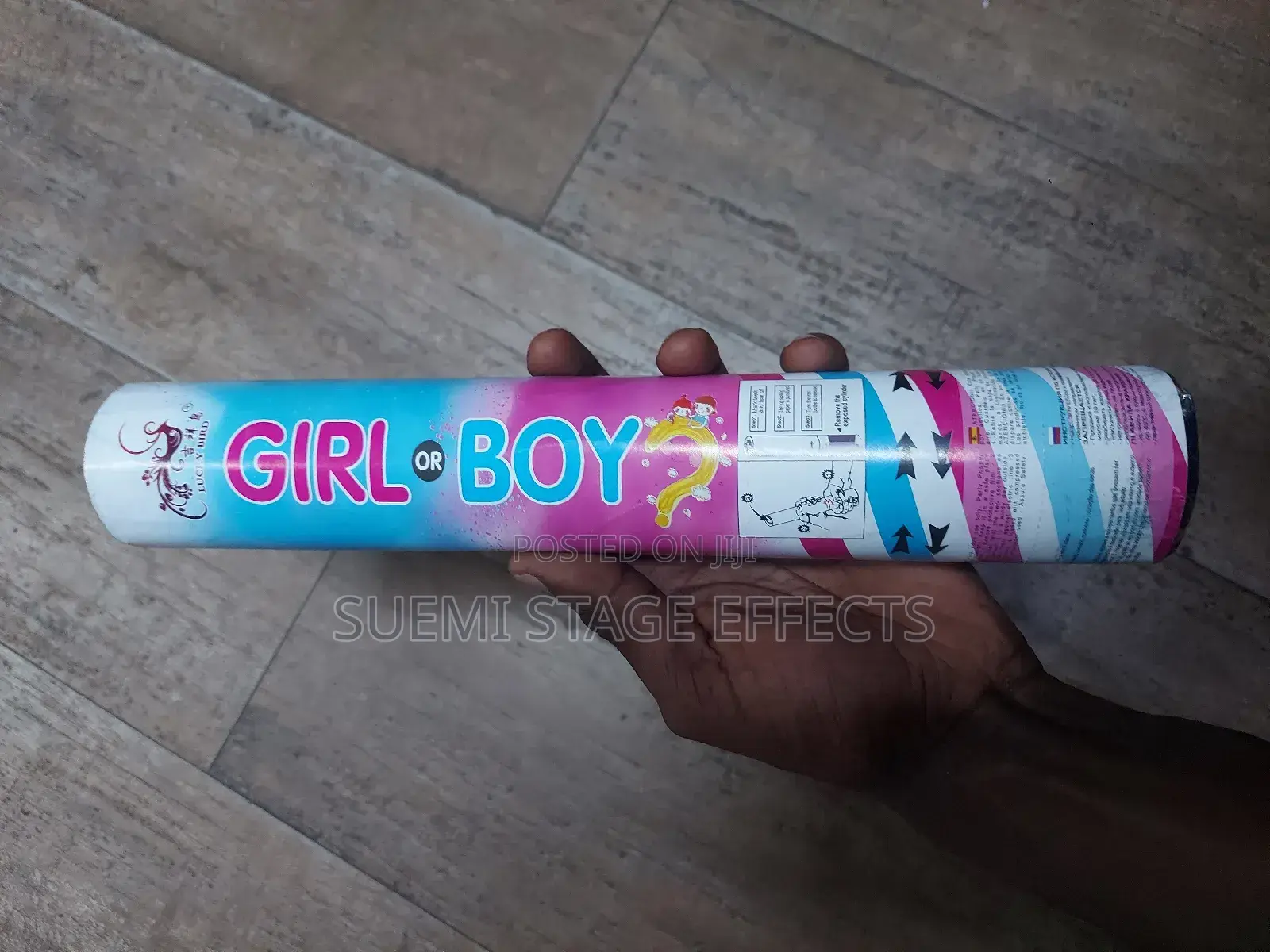 Gender Reveal Confetti Popper – Boy or Girl Handheld Party Cannon